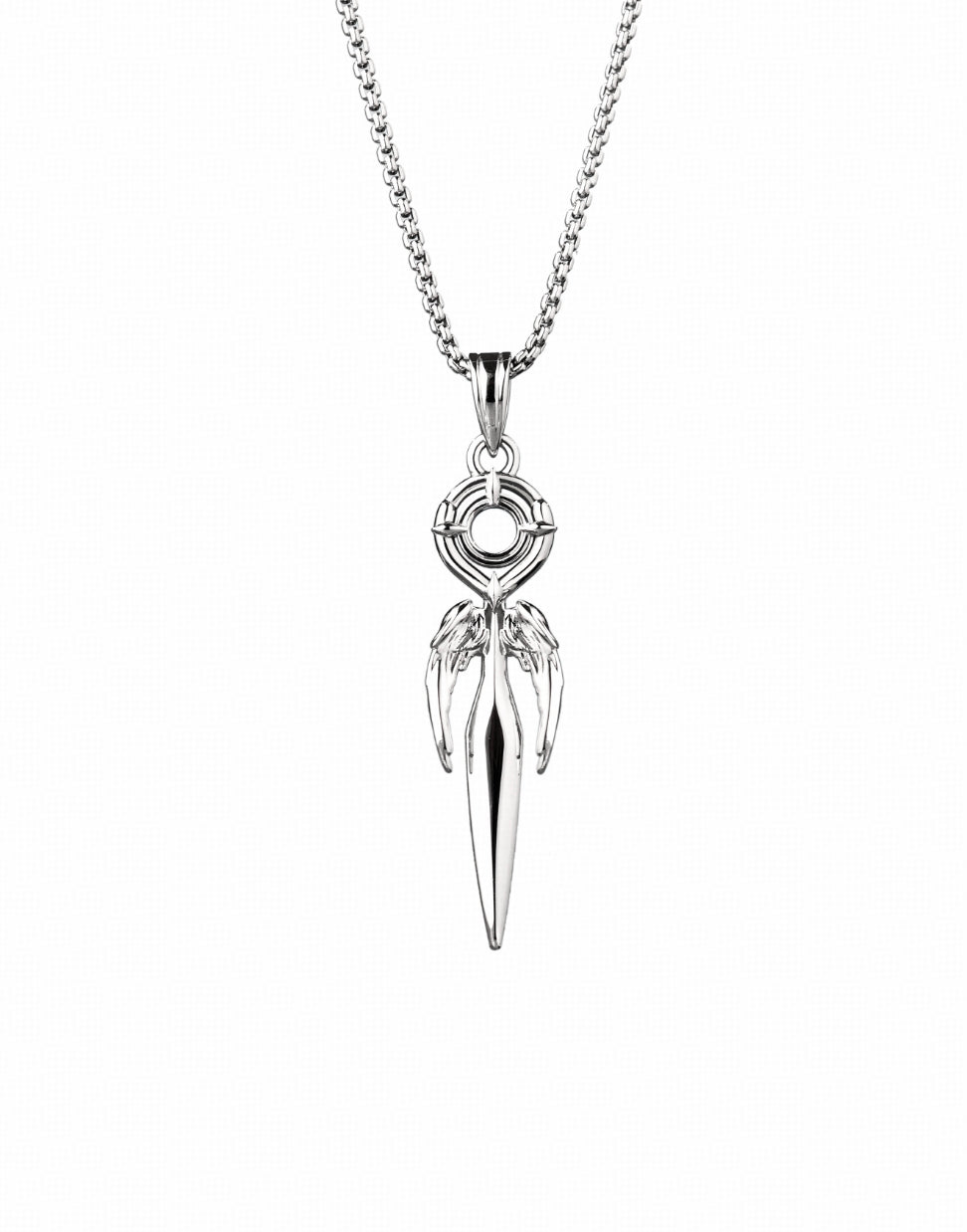 Centered around the concept of "Twins", the design draws inspiration from the sharp silhouette of the kunai, symbolizing the duality that coexists within every soul. Resolute as a blade, yet free as a pair of wings, it embodies both the hunter's edge and the girl's gentle glow.