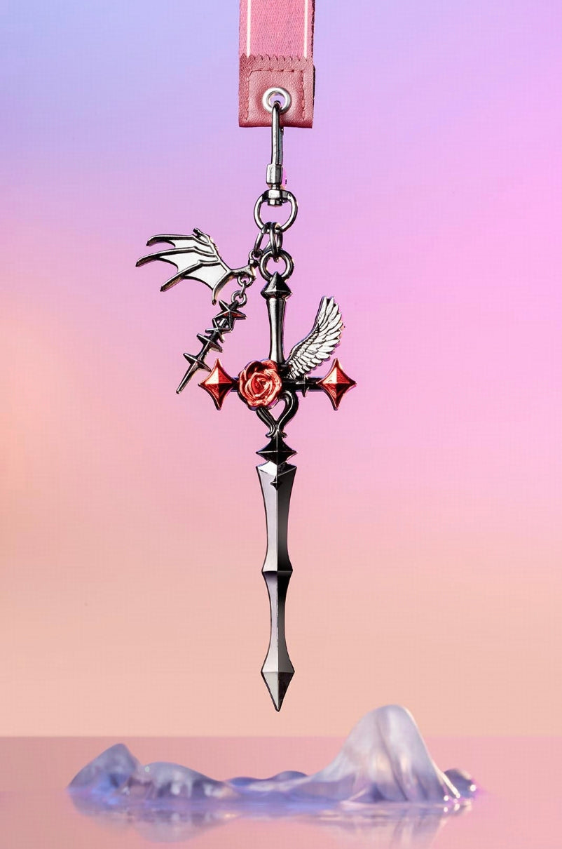 A flash of a sword cuts through the sky.
The world is split into heaven and earth.
Even the sword itself is divided into two, scattered between heaven and earth,
guiding the direction of all things.