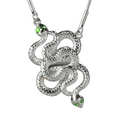 Material： Copper, Stainless Steel, Crystal Stone
Race Type:&nbsp; Running

Twin serpents reflected in the mirror,
their jade-colored eyes shimmering like illusions.
In India, the sacred serpent Naga
guards all waters and treasures,
honored as a divine protector in Hindu culture.


