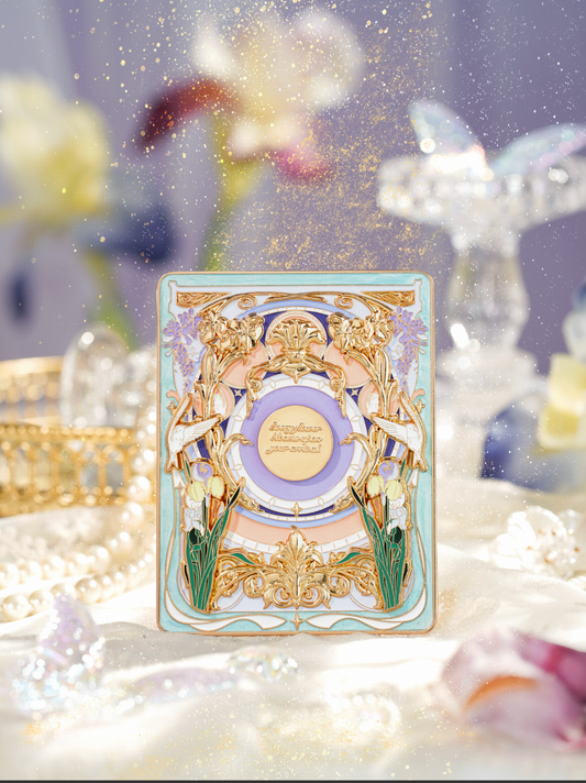 Divine Banquet of the Flower Goddess | Purple Iris Dreamscape
