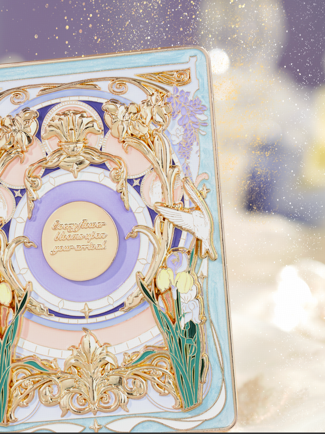 Divine Banquet of the Flower Goddess | Purple Iris Dreamscape