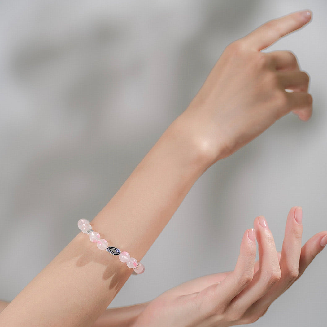 Wish Fulfilled Series - Tender Affection – Rose Quartz Crystal Bracelet