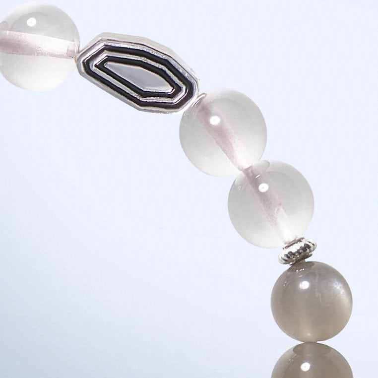 Wish Fulfilled Series - Vital Spirit – Clear Quartz & Moonstone Bracelet