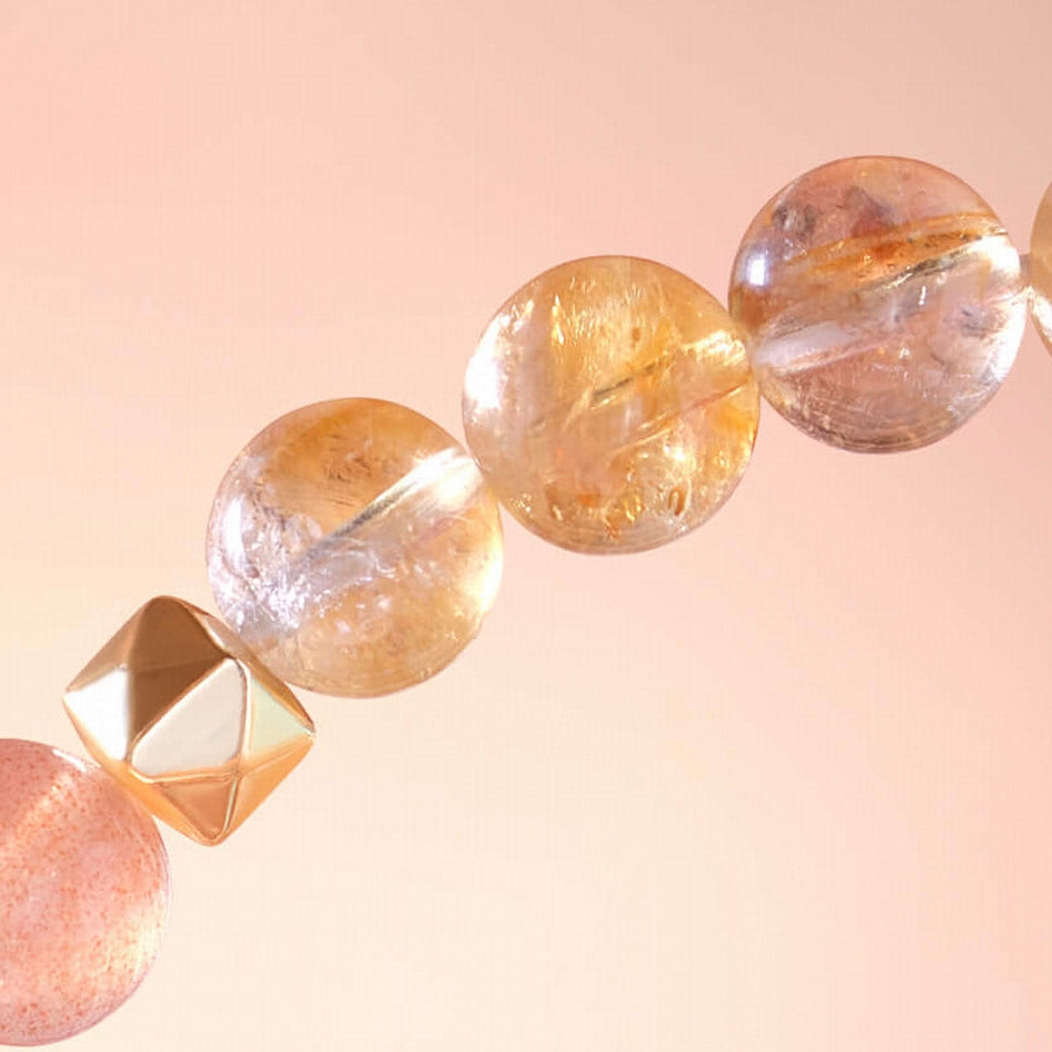 Wish Fulfilled Series - Inner Freedom – Clear Quartz & Moonstone Bracelet