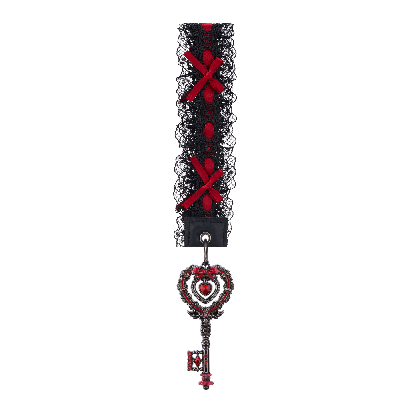 "The medal is designed in a dark romantic style,
featuring a black-and-red color scheme with a red “gem” set at its center.

The gem catches the light like a sparkling jewel,
casting shifting red reflections from every angle.

Perfect as a gift for yourself or as a heartfelt wish for a close friend,
conveying courage and love."