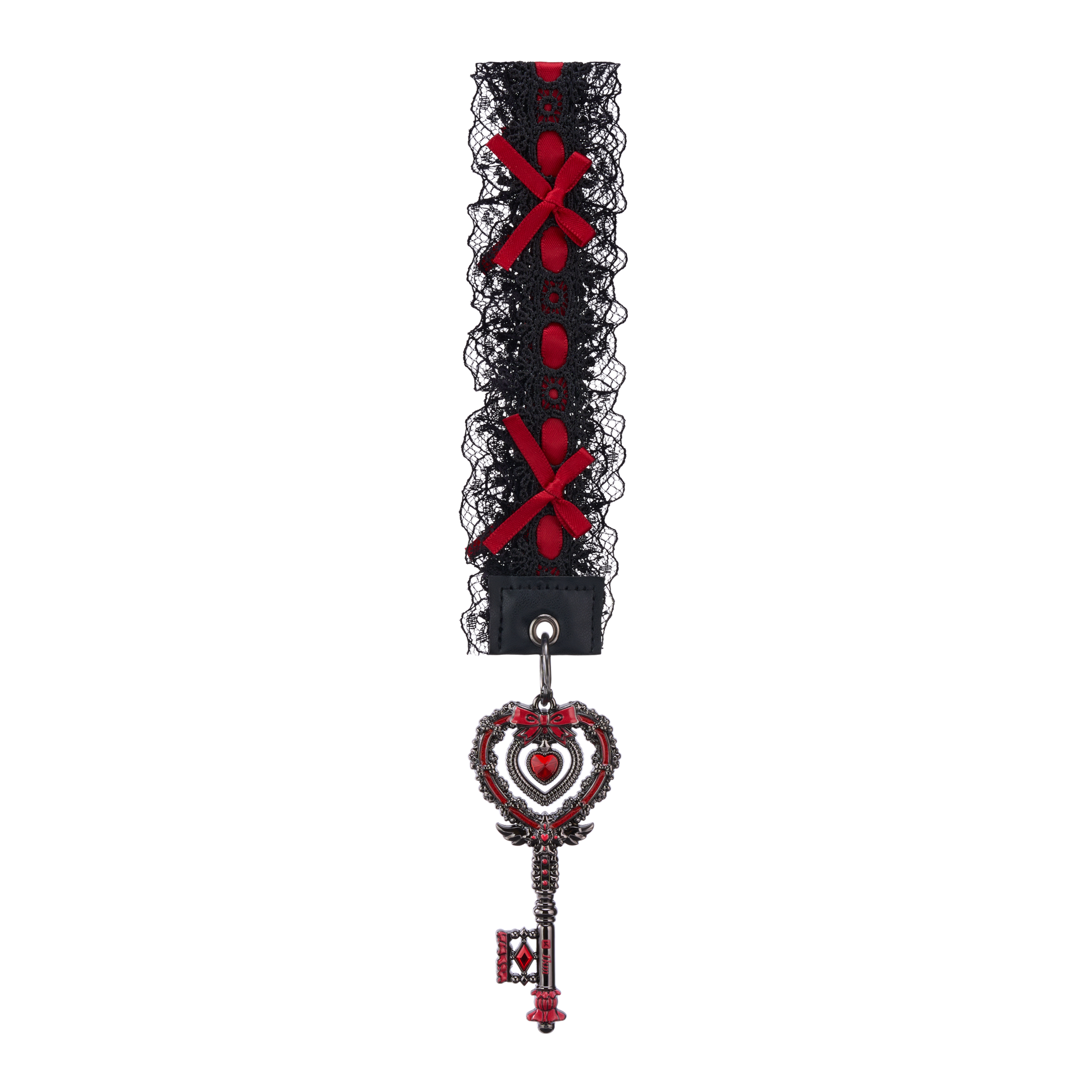 "The medal is designed in a dark romantic style,
featuring a black-and-red color scheme with a red “gem” set at its center.

The gem catches the light like a sparkling jewel,
casting shifting red reflections from every angle.

Perfect as a gift for yourself or as a heartfelt wish for a close friend,
conveying courage and love."