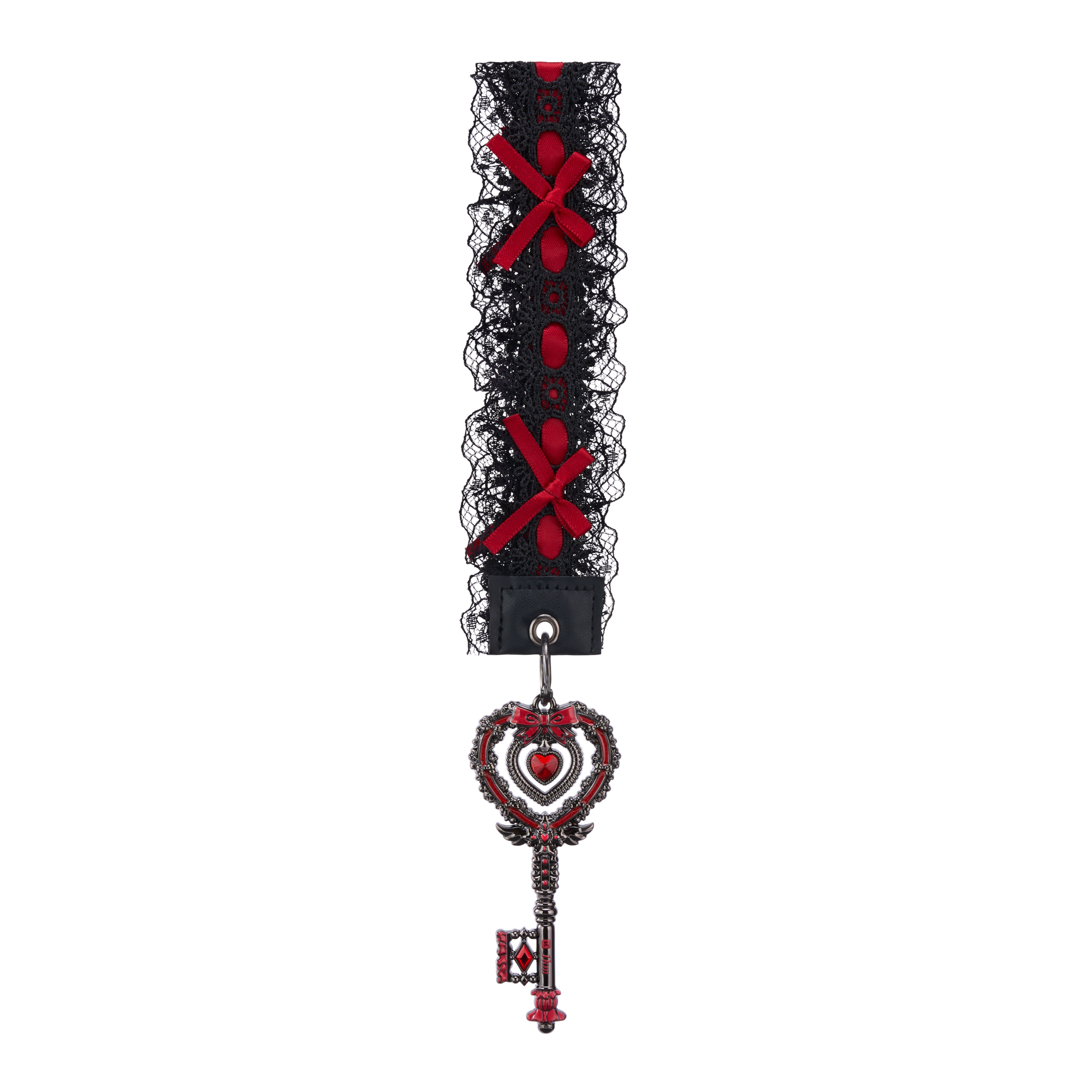 "The medal is designed in a dark romantic style,
featuring a black-and-red color scheme with a red “gem” set at its center.

The gem catches the light like a sparkling jewel,
casting shifting red reflections from every angle.

Perfect as a gift for yourself or as a heartfelt wish for a close friend,
conveying courage and love."
