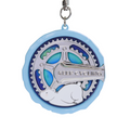 The medal features a unique gear-shaped design,
 retaining Keep cycling events’ signature rotating style,
 and the characteristic series design of cycling medals.
The edge of the medal simulates an irregular glacier shape, mainly in sky blue.
 The background is set against a beautiful Arctic aurora, symbolizing the protection of glaciers.
 It also expresses the hope that through our efforts,
 glaciers will continue to exist,
 and the aurora will still beautifully illuminate the pure ice and snow world.