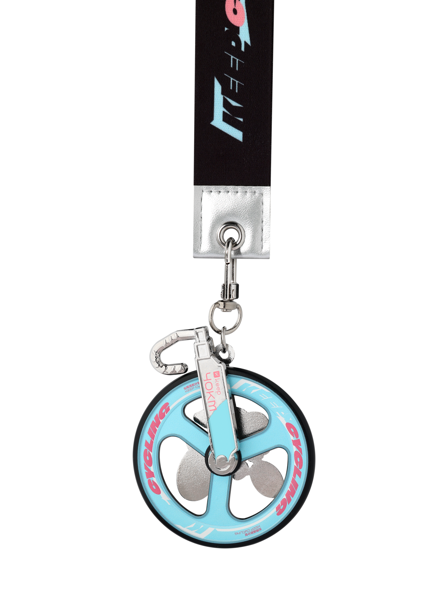 The center of the medal features a cartoon character, “Cycling K.”
The “K” character is inspired by the theme “Keep Cycling.”