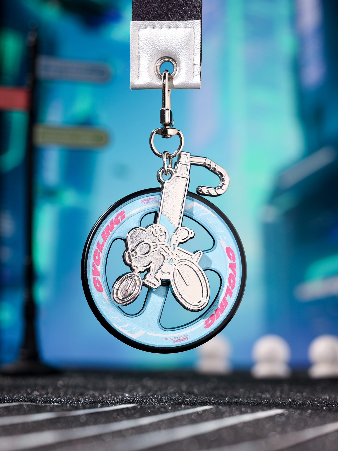 We extend the idea of “keep cycling” into the “Infinite Cruise” series of events,
while also implying the environmentally friendly nature of cycling.